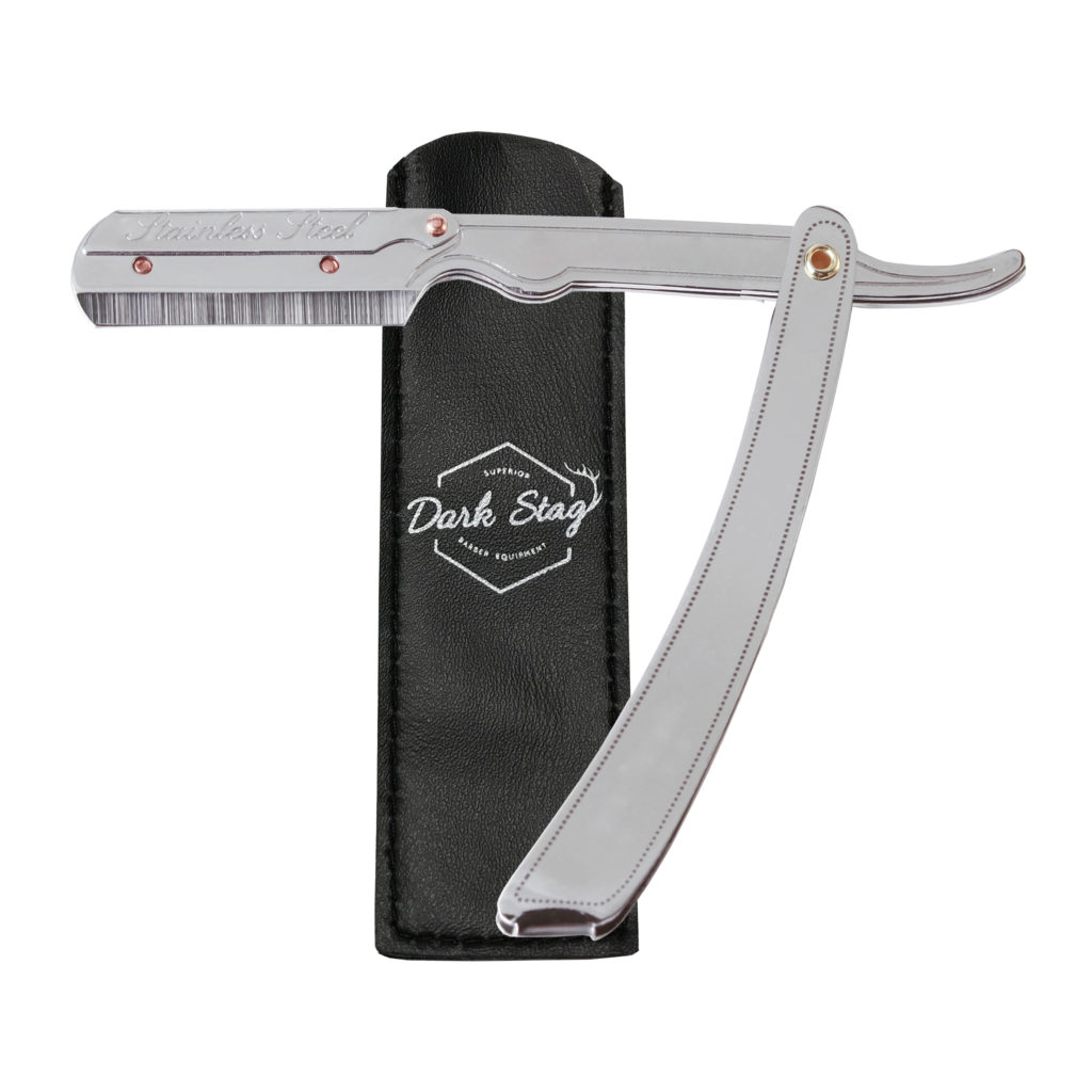 Premium Stainless Steel Straight Razor | Shaving | Dark Stag