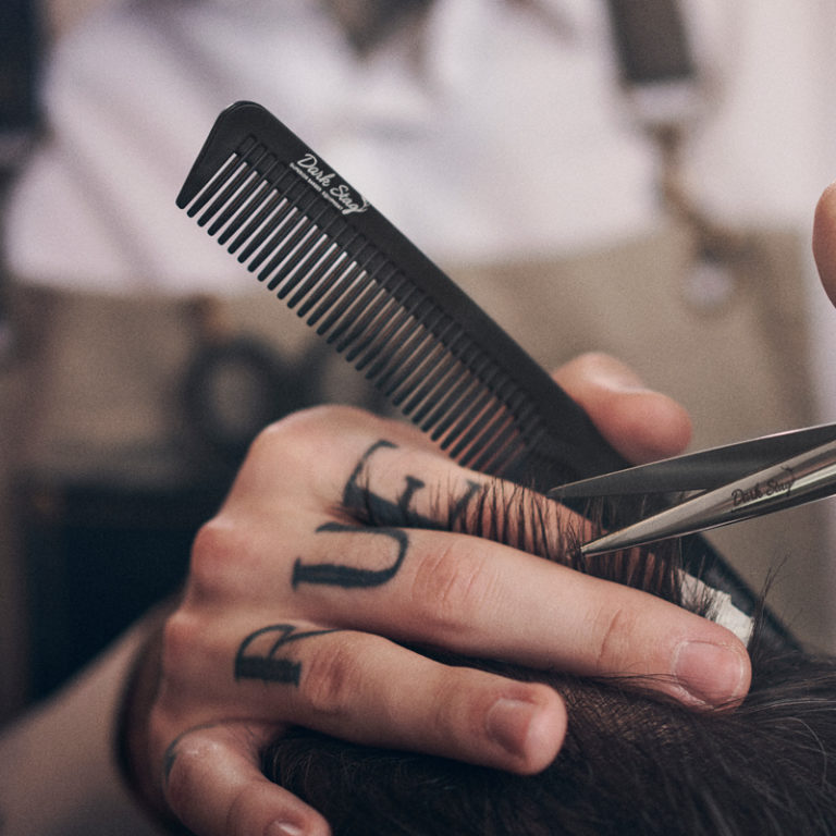 Barber Comb 1 Tapered Comb Barber Combs Dark Stag