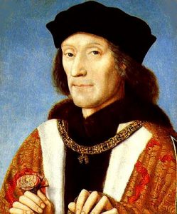 Clean shaven Henry VII