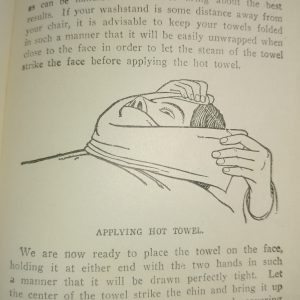 A. B. Moler 'Applying the hot towel'