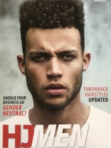 HJMen Winter 2018 edition cover, which features Dark Stag Premium Straight Razor