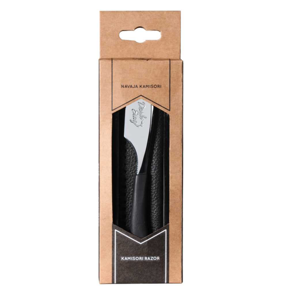 Kamisori Razor Japanese Razor Straight Razor Dark Stag