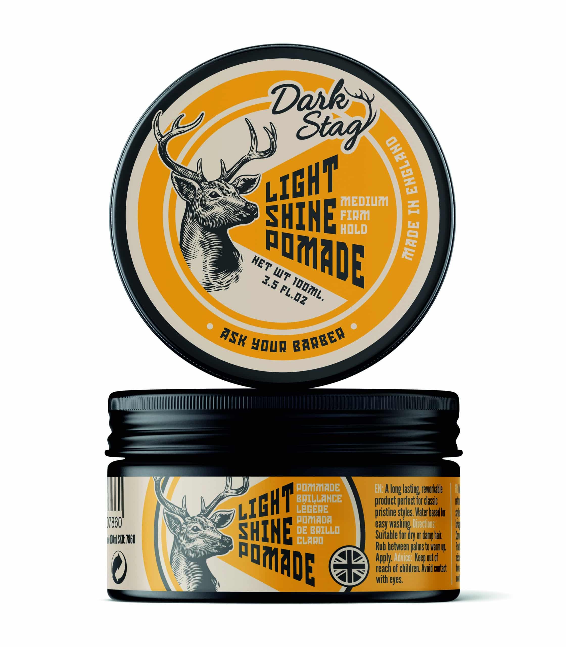 Dark Stag Light Shine Pomade 100ml - Stag